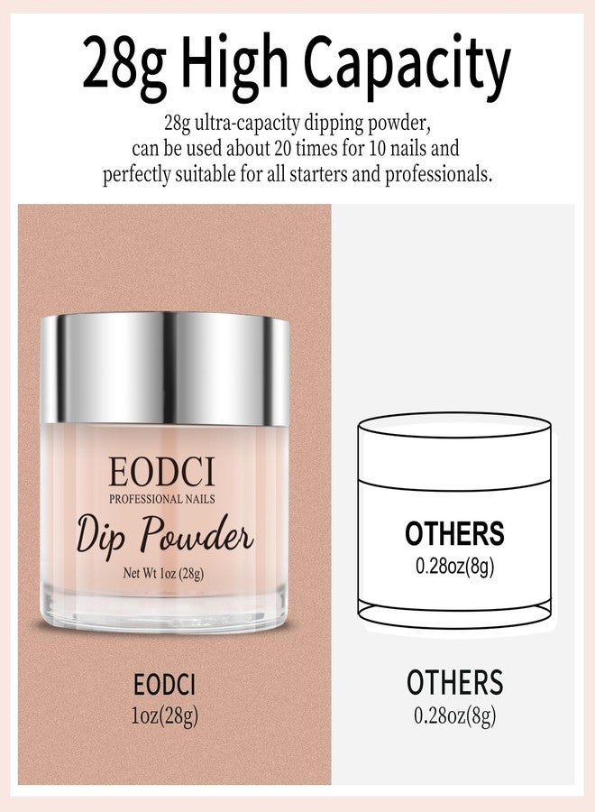 EODCI Nude Color Translucent Dip Powder, Nature Jelly Dipping Powder French Pro Collection System Nail Art Starter Manicure Salon DIY at Home, Odor-Free&Long-Lasting, No Needed Nail Lamp Curing, 1 Oz - Image 5